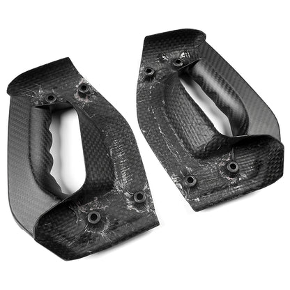 Genuine Carbon Fiber Dashboard Side Grab Handle Cover Trim For Ford Bronco Wildtrak Raptor Outer Banks 2021 2022 2023 2024 2025