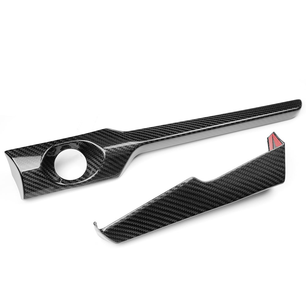 Dry Carbon Fiber Dashboard Engine Start Button Panel Trim For Corvette C8 Z06 ZR1 2026+