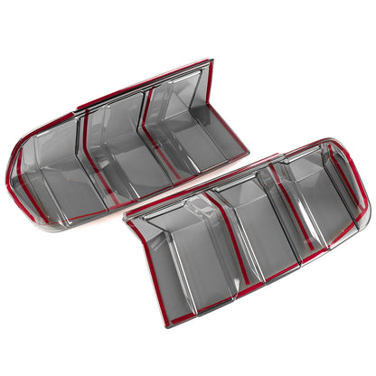 ABS Plastic Tail Light Cover Trim For Ford Mustang GT S650 Dark Horse Ecoboost 2024 2025, Rear Lamp Protector