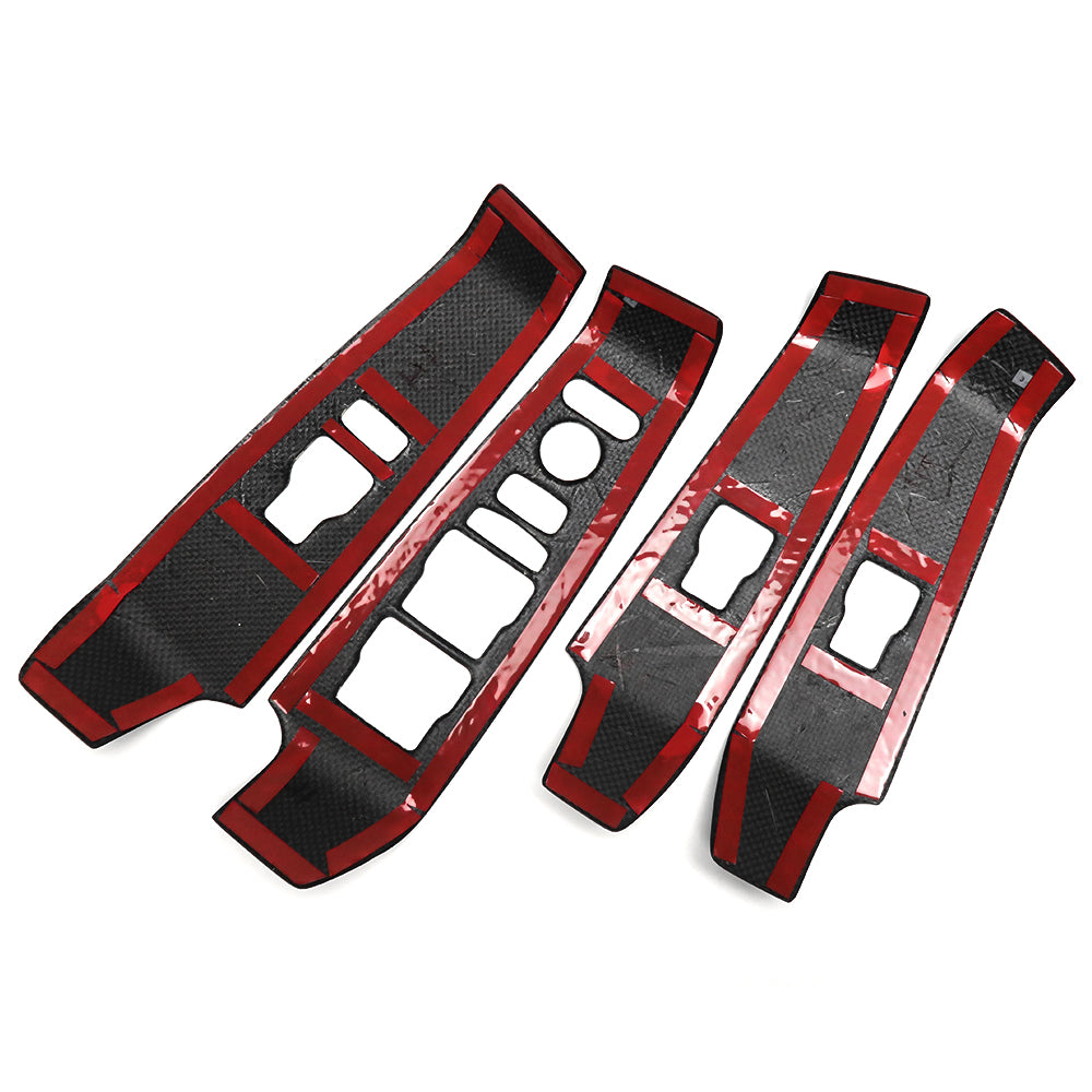 For Acura Integra Type S DE4 DE5 2022+ Window Lift Button Frame Cover LHD Real Carbon Fiber