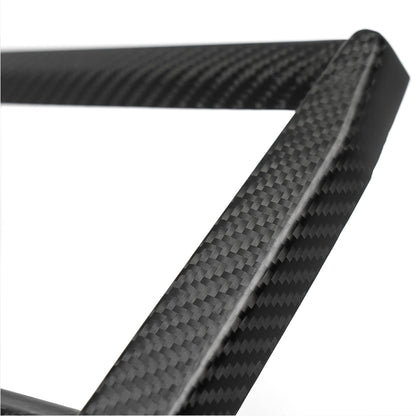 For 2024 2025 Tesla Cybertruck Dry Carbon Fiber Center Console Cupholder Cover Frame Trim