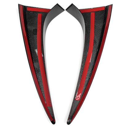 Real Dry Carbon Fiber Rear Window Side Spoiler Wing Trim for Toyota GR Corolla GZEA14 Morizo Circuit Core 2023 2024 2025 2026