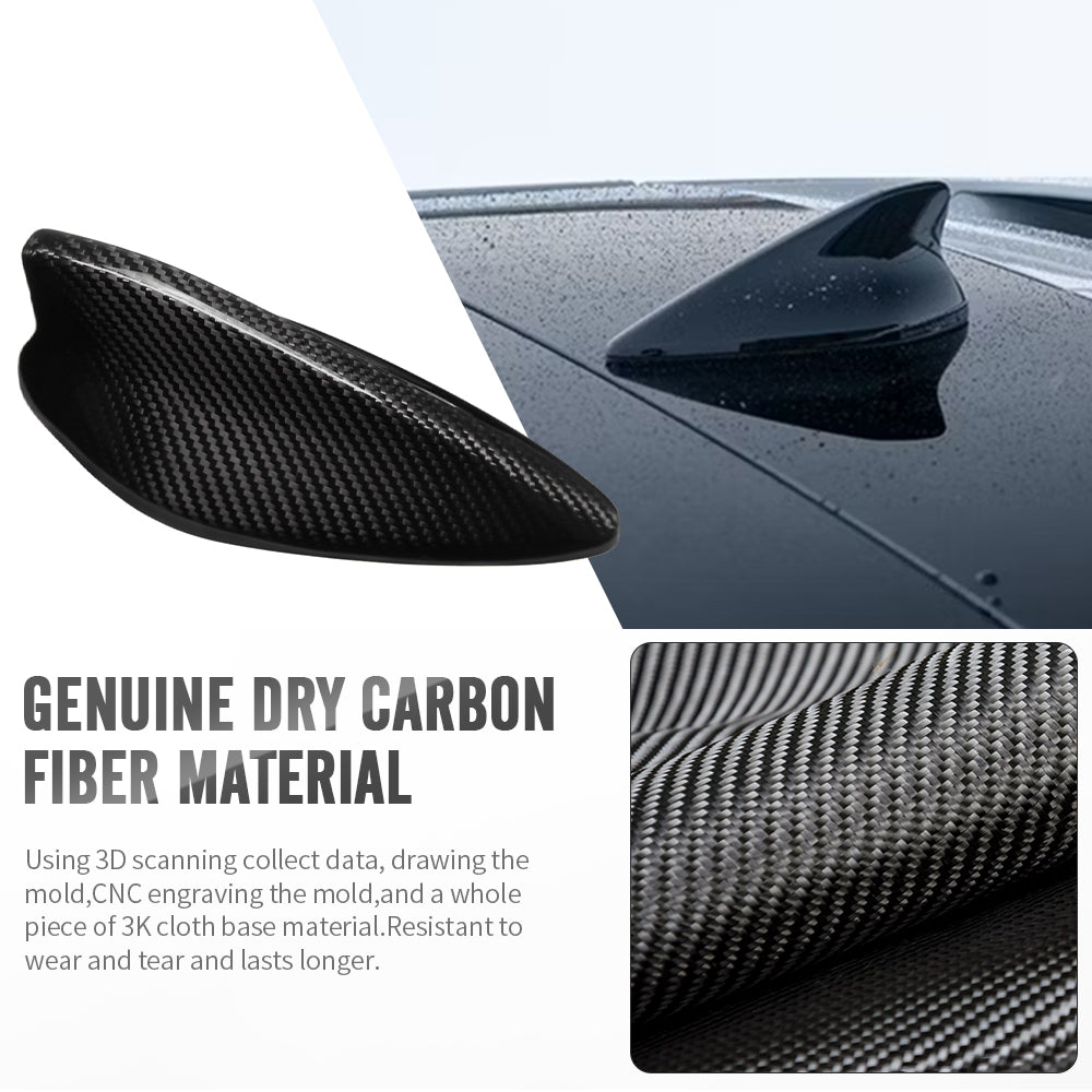 For Hyundai Ioniq 5 Ioniq 5N 2022+ Roof Shark Antenna Radio Dry Carbon Fiber Extereior Accessories