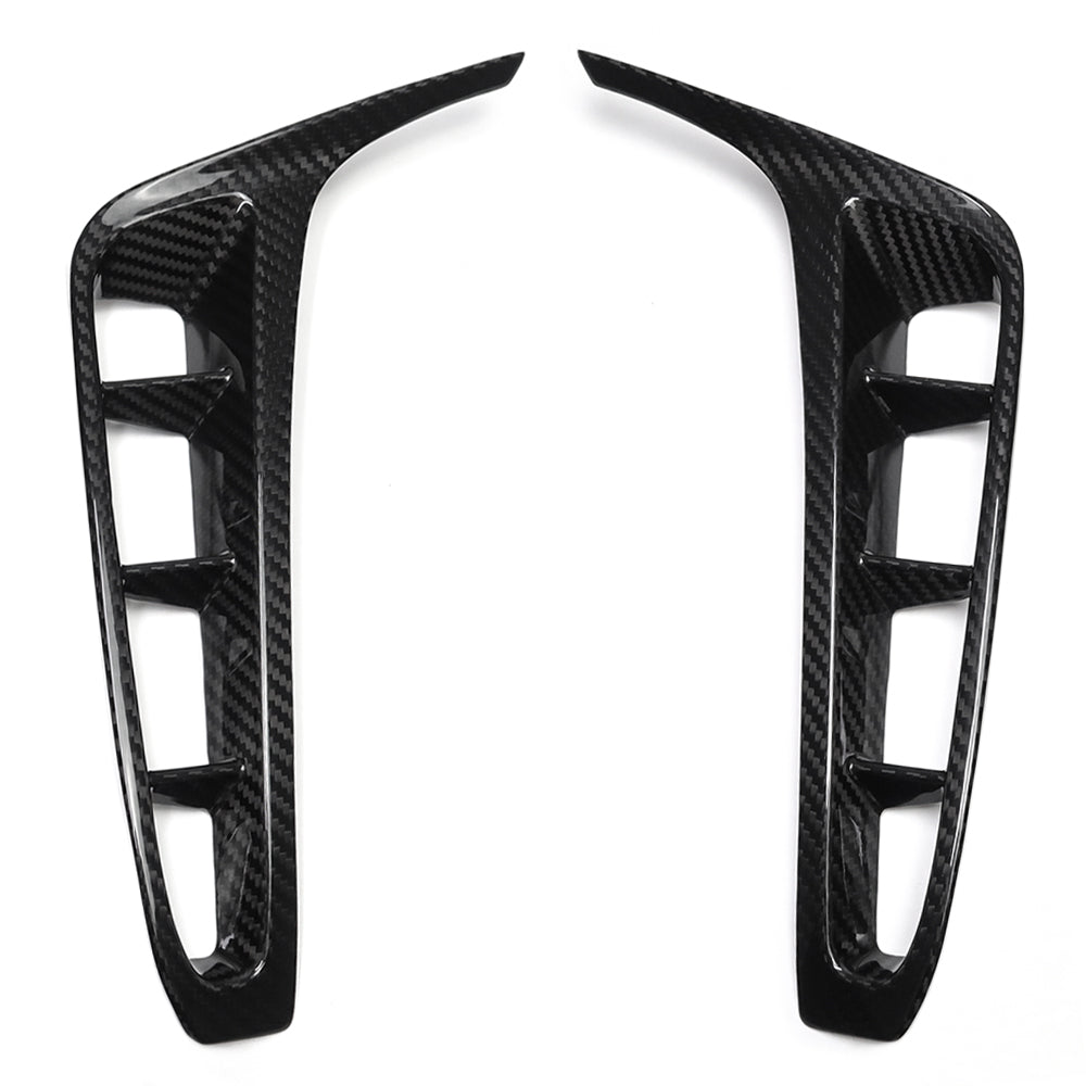 For Corvette C8 Z06 2020+ Rear Diffuser Side Vent Frame Dry Carbon Fiber Exterior Accessories