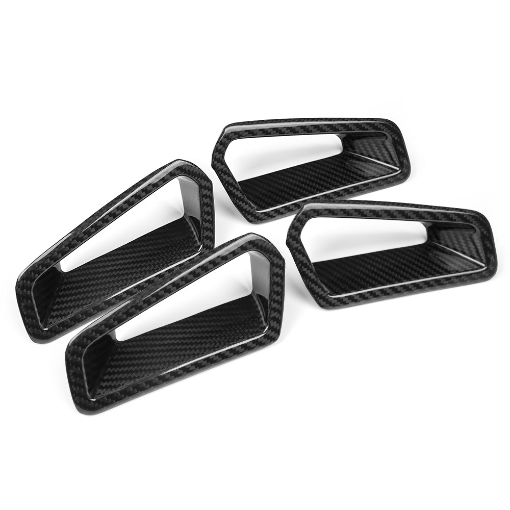 Dry Carbon Fiber 4PCS Seat Backrest Trim for Honda Civic Type R FL5 2023-2026