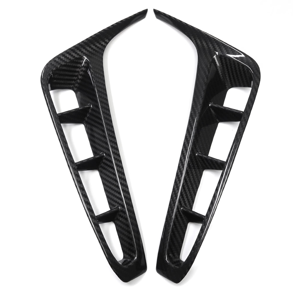 For Corvette C8 Z06 2020+ Rear Diffuser Side Vent Frame Dry Carbon Fiber Exterior Accessories