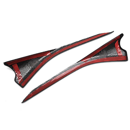 For Chevrolet Corvette C8 Stingray Z06 Z51 2020+Door Window Side Strips Trim Cover Dry Carbon Fiber Car Accessories