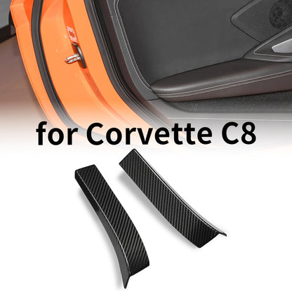 Pre-Preg Carbon Fiber For Corvette C8 Z06 ZR1 Stingray 2020-2026 Interior Door Panel Side Cover Trim