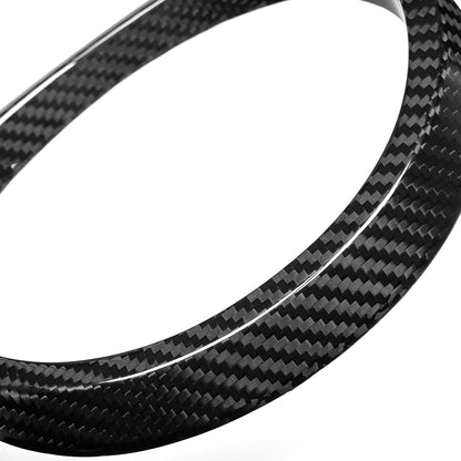 Real Dry Carbon Fiber Front Grille Emblem Ring Trim for Lexus LC500 LC500h Z100 2018-2026 Exterior Badge Decoration Cover