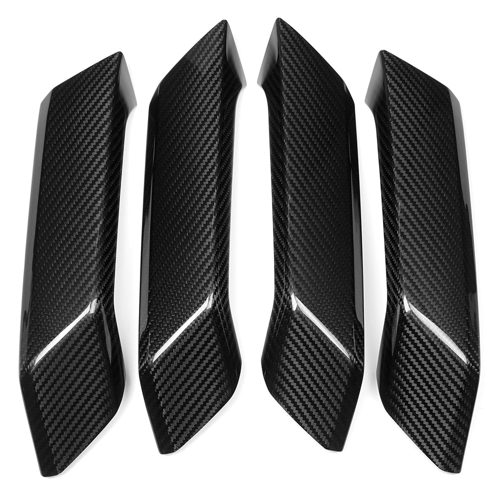 Real Carbon Fiber Inner Door Handle Cover Interior Accessories For Ford Bronco Raptor Wildtrack 2021+