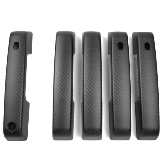 Carbon Fiber Side Doors & Tailgate Handle Covers with Smart Holes For Bronco Raptor 2021+