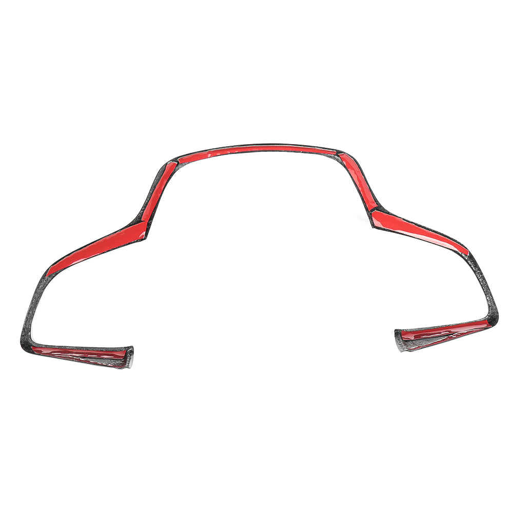 Dry Carbon Fiber Steering Wheel Trim Covers For Genesis G70 Prestige IK Sport Advanced 2017 - 2025,  Steering Wheel Bezel, Steering Wheel Lower part Trim