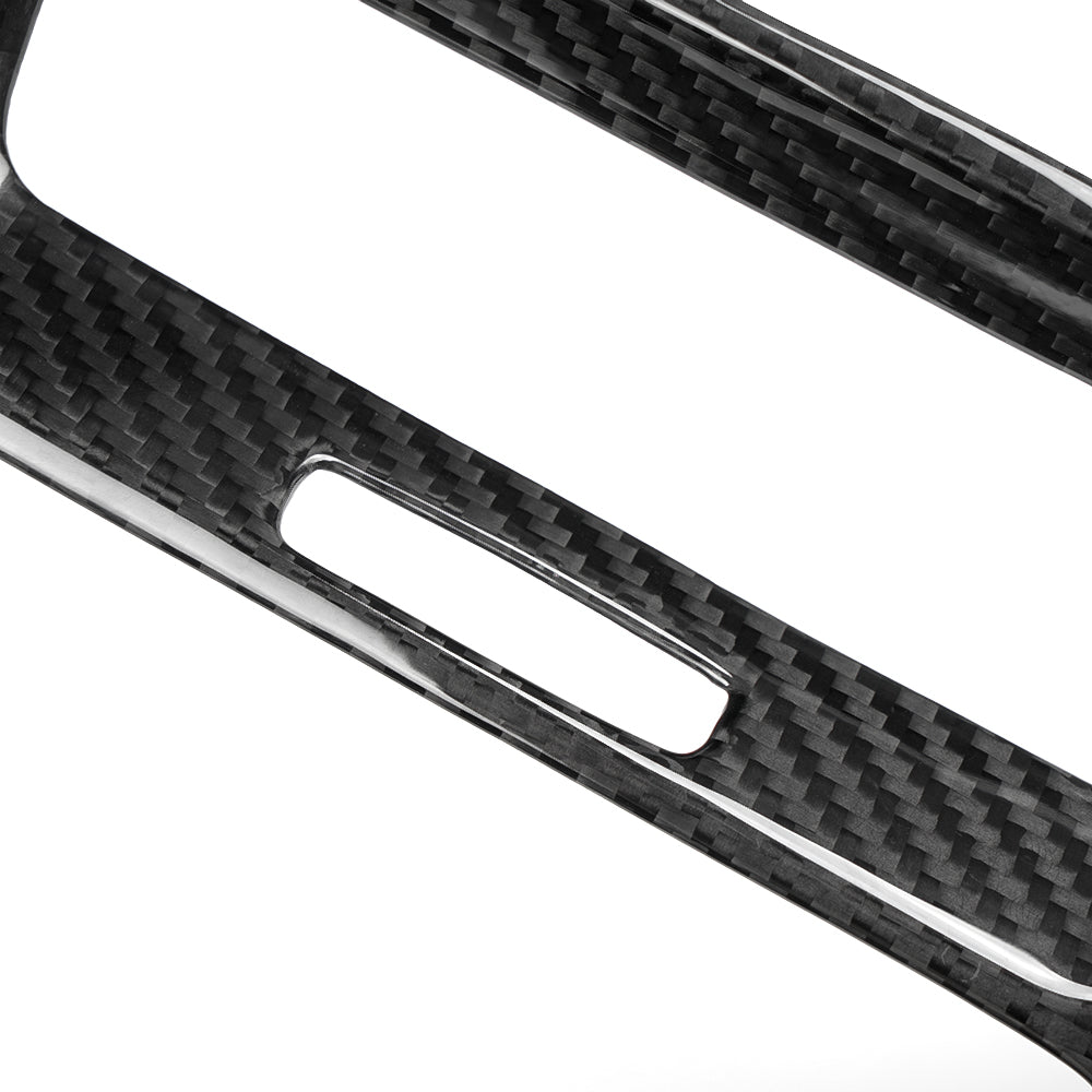 Dry Carbon Fiber Dashboard Air Vent Outlet Honeycomb Panel Trim for Honda Civic Type R 2023 2024 2025 2026