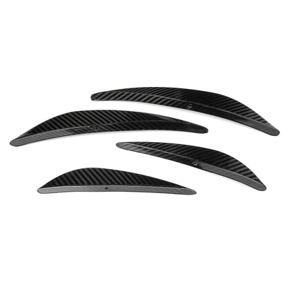 For Acura Integra DE4 DE5 2023 2024 2025 Front Bumper Side Canards Trim, Genuine Carbon Fiber, Body Diffuser Fins Decor