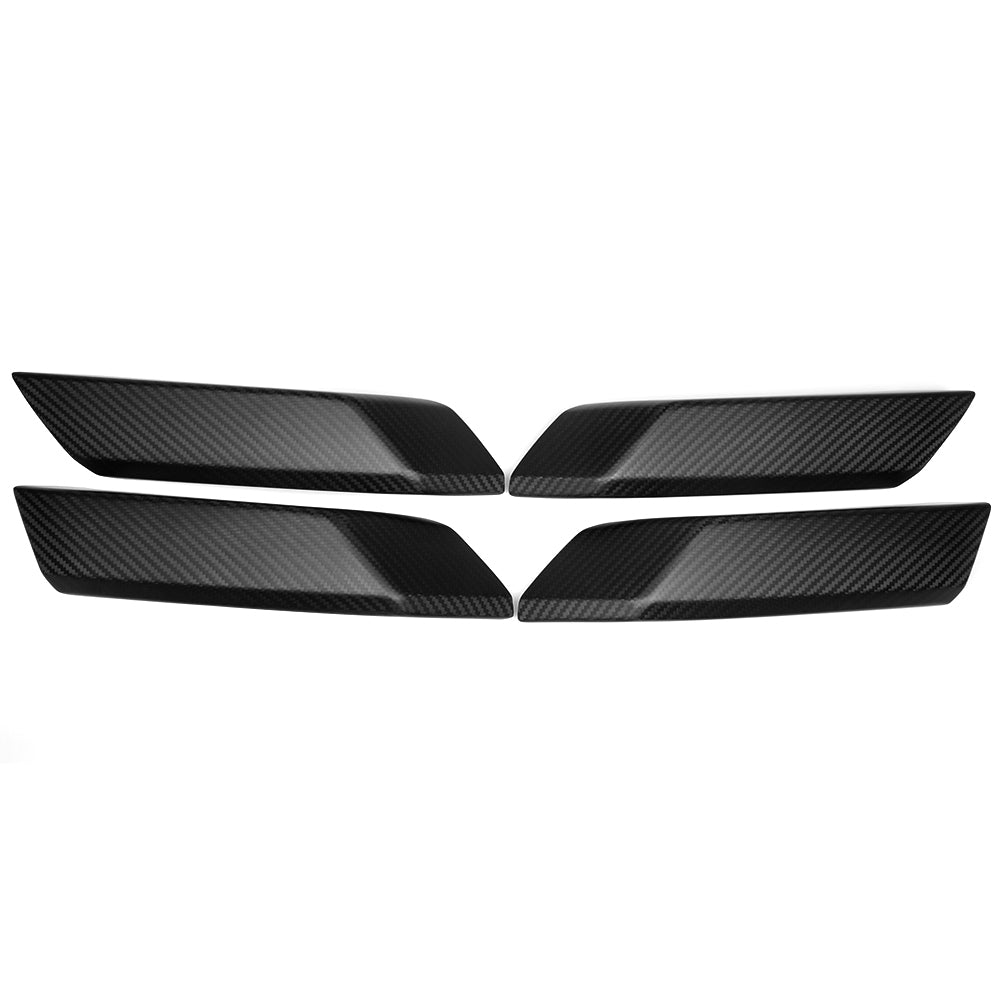 Real Carbon Fiber Inner Door Handle Cover Interior Accessories For Ford Bronco Raptor Wildtrack 2021+