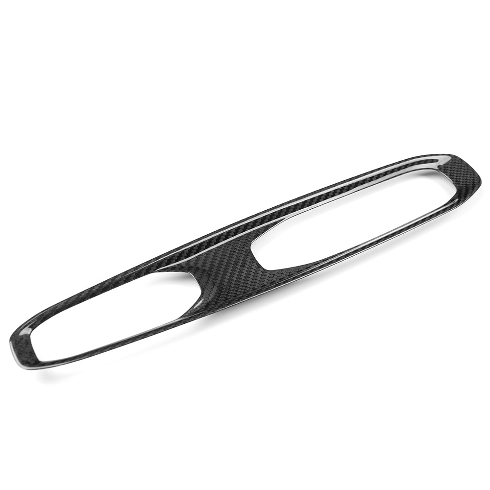 Pregreg Carbon Fiber Gear Shift Button Cover for Corvette C8 Coupe HTC Z06 ZR1 2026+ Center Console Trim