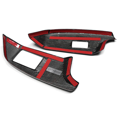 Dry Carbon Fiber Window Lift Switch Button Cover Trim For Toyota GR Yaris RS RZ Morizo 2025 2026, Inner Door Window Decor