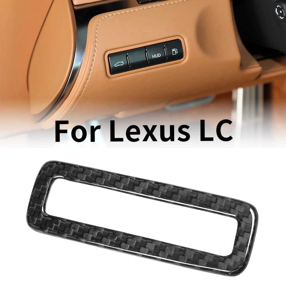 Dry Real Carbon Fiber Driver's Side Multi Switch Controls Panel for Lexus LC500 LC500h Coupe Convertible 2018-2026