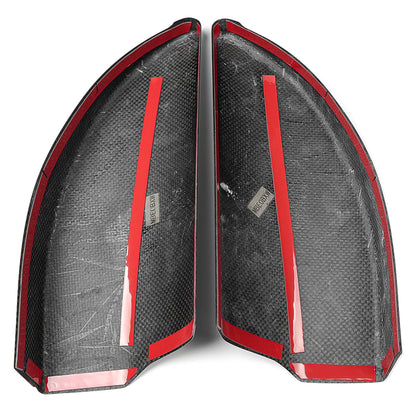 Dry Carbon Fiber Inner Door Triangle A Pillar Cover Trim For Ford F150 Raptor Limited Platinum Tremor Lariat 2021 -2025
