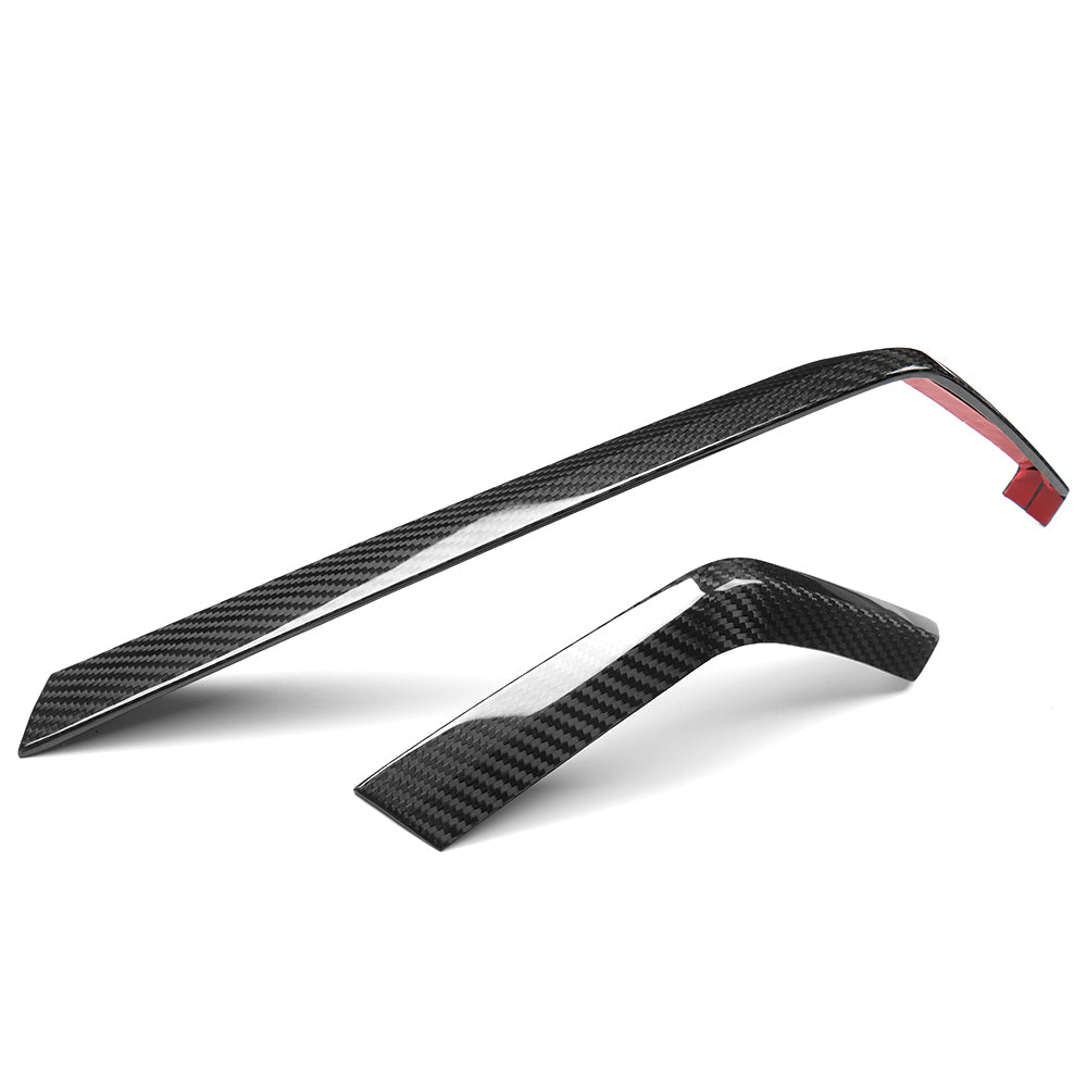 Pre-Preg Carbon Fiber Dashboard Navigation Screen Side Panel Trim for Corvette C8 Z06 ZR1 2026+