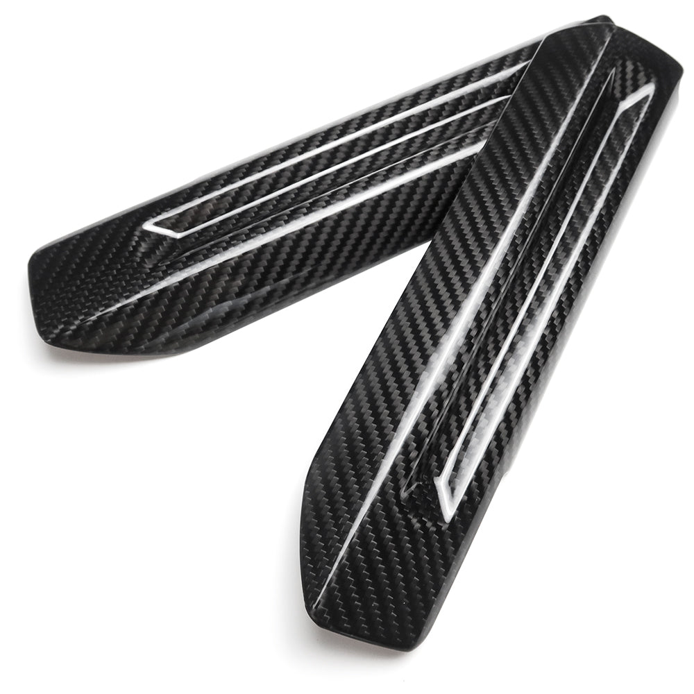 For Mustang S650 GT Dark horse Ecoboost Inner Door Handle Cover Real Carbon Fiber