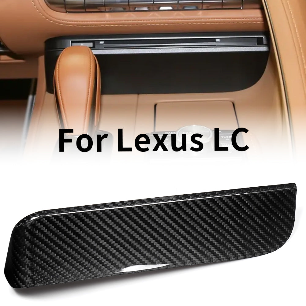 Real Dry Carbon Fiber Center Console Carplay CD Player Panel for Lexus LC500 LC500h Coupe Convertible 2018-2026