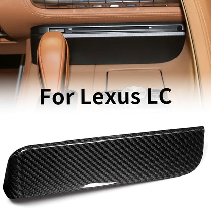 Real Dry Carbon Fiber Center Console Carplay CD Player Panel for Lexus LC500 LC500h Coupe Convertible 2018-2026