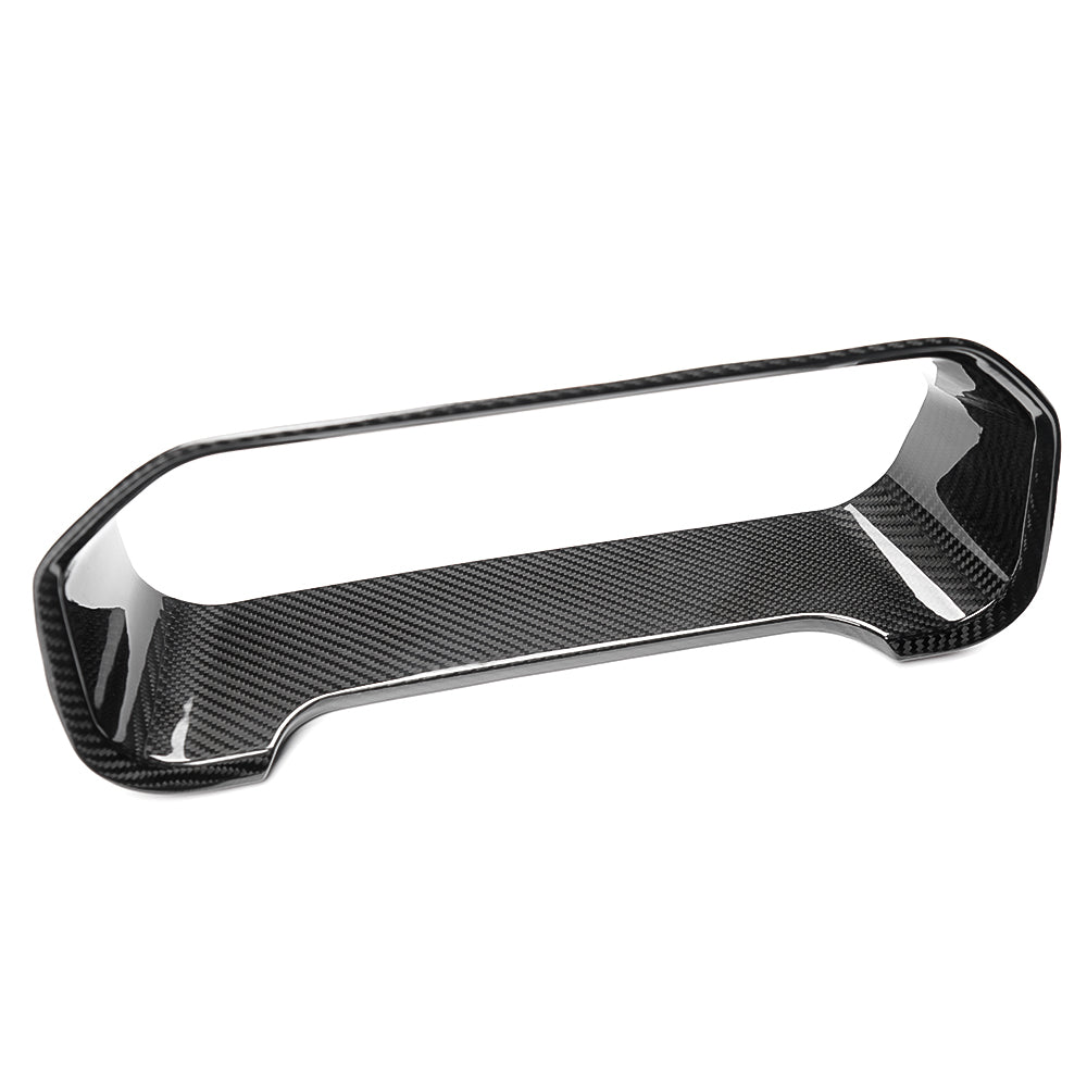 Real Carbon Fiber Speedometer Frame Instrument Cluster Cover For Ford F-150 F150 Raptor Lariat Limited XLT 2021-2024