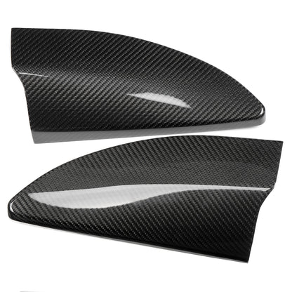 Dry Carbon Fiber Inner Door Triangle A Pillar Cover Trim For Ford F150 Raptor Limited Platinum Tremor Lariat 2021 -2025
