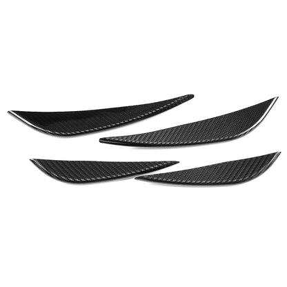 For Acura Integra DE4 DE5 2023 2024 2025 Front Bumper Side Canards Trim, Genuine Carbon Fiber, Body Diffuser Fins Decor