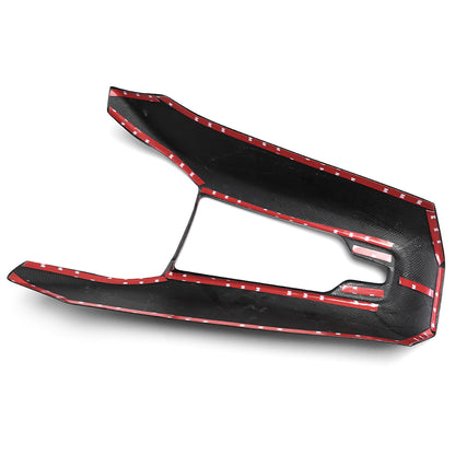 For Chevrolet Corvette C8 Stingray Coupe 3LT Z06 2020-2024 Car Seat Wireless Charging Cover Trim Carbon Fiber Interior Accessories