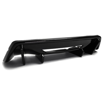 For Mustang S650 GT EcoBoost Rear Bumper Diffuser ABS Glossy Black Carbon Fiber Look