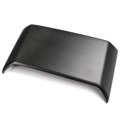 Rear Display Upper Cover Panel Trim For Tesla Cybertruck 2024 2025, Dry Carbon Fiber Trim