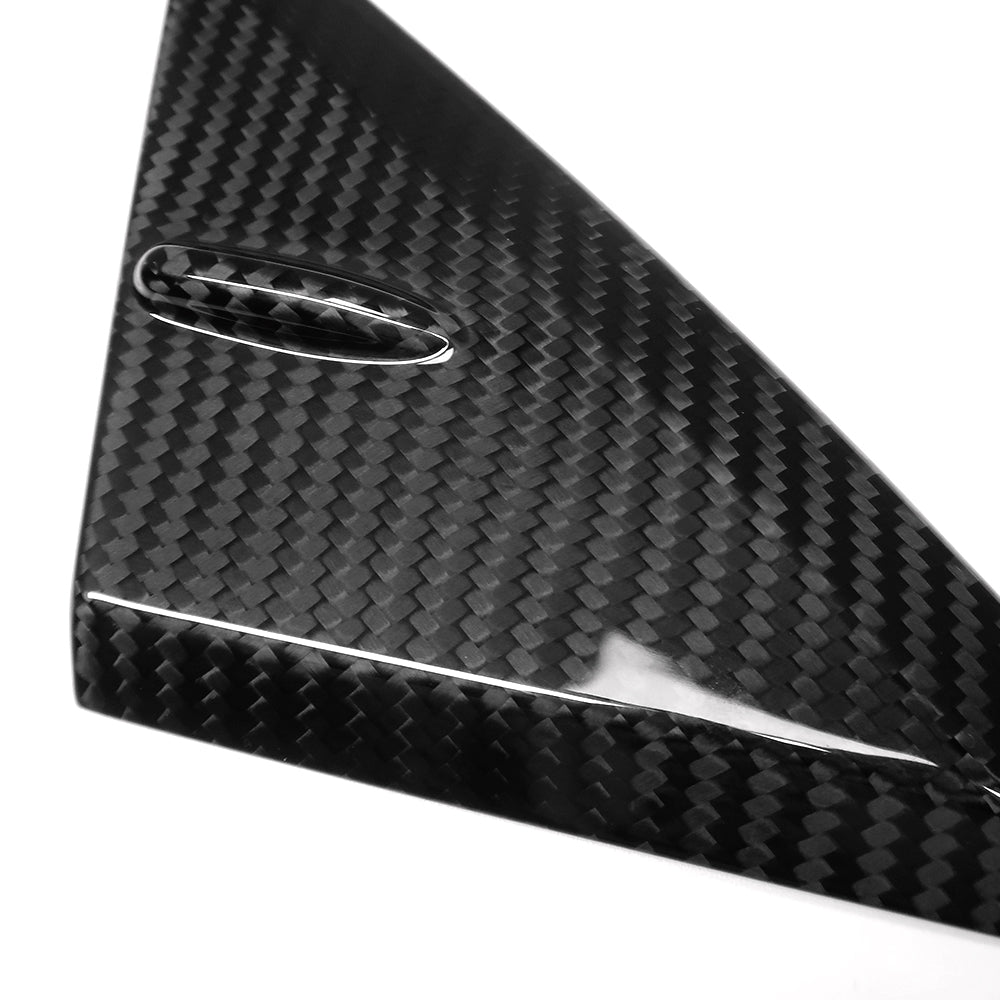 Real Carbon Fiber Front Window A-Pillar Triangle Cover Exterior Accessories For Lexus IS300 IS300h IS350 IS500 IS F Sport 2021-2024