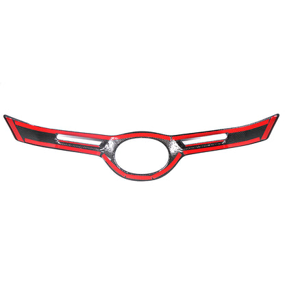 Real Dry Carbon Fiber Front Grille Emblem Bezel Trim for Toyota GR Corolla GZEA14 Morizo Circuit Core 2023 2024 2025 2026