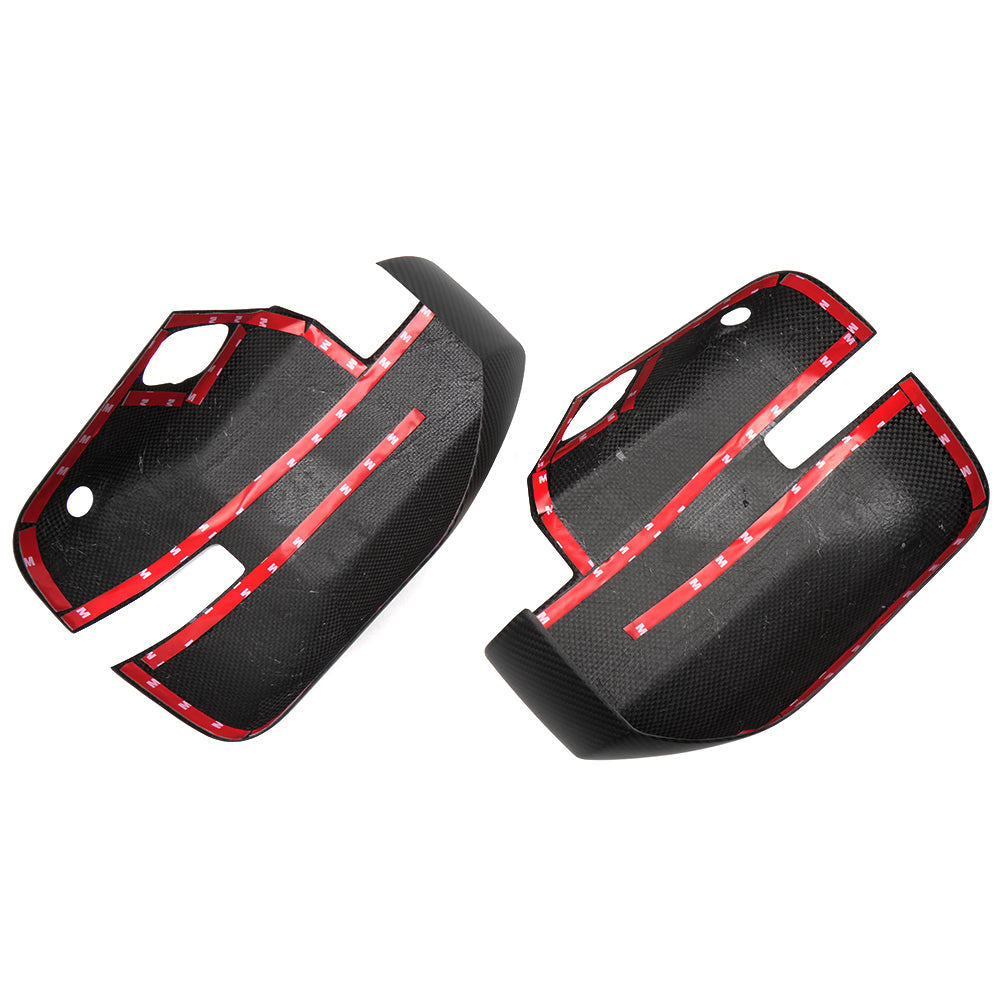 Real Carbon Fiber Rearview Mirror Cover Exterior Accessories For Ford Bronco Raptor Outer Banks Sport 2021+