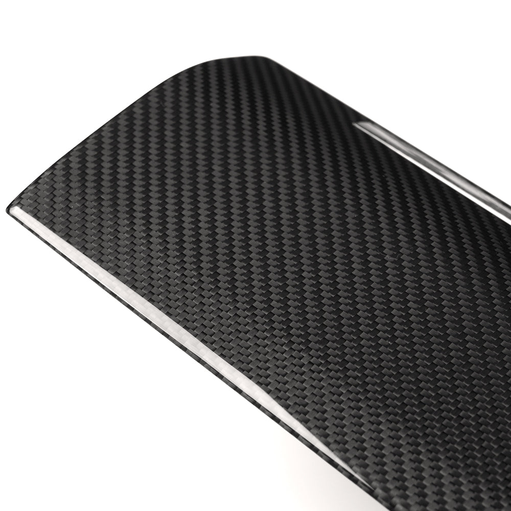 Dry Carbon Fiber Passage Side Glove Box Cover Trim for Ford F150 Raptor Lariat F-250 F-350 2021-2024 Dashboard Glove Compartment Cover