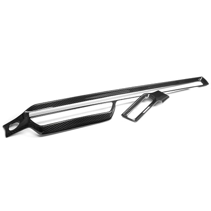 Dry Carbon Fiber Dashboard Air Vent Outlet Honeycomb Panel Trim for Honda Civic Type R 2023 2024 2025 2026