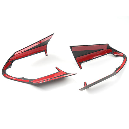 Real Dry Carbon Fiber Steering Wheel Button Frame Trim for Toyota GR Corolla GZEA14 Morizo Core Circuit 2023-Present