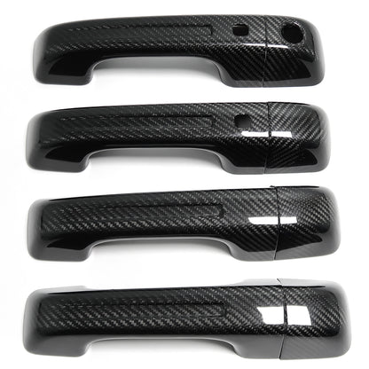 Real Carbon Fiber Outer Door Handle Cover For Dodge Ram 1500 TRX 2019+