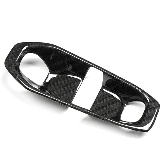 Dry Carbon Fiber Gear Shift Button Cover Trim For Corvette C8 Stingray 1LT 2026+