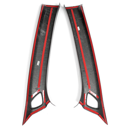 Dry Carbon Fiber Interior Front A-Pillar W/Speaker Trim Panel for Toyota GR Yaris 2025 2026+