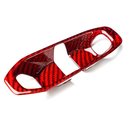 Dry Carbon Fiber Gear Shift Button Cover Trim For Corvette C8 Stingray 1LT 2026+