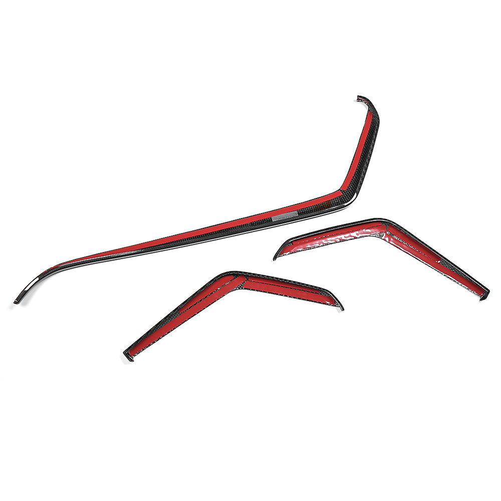 Dry Carbon Fiber Dashboard Side Accent for Chevrolet Corvette C8 Stingray Z06 ZR1 2026+ Dash Upper Trim