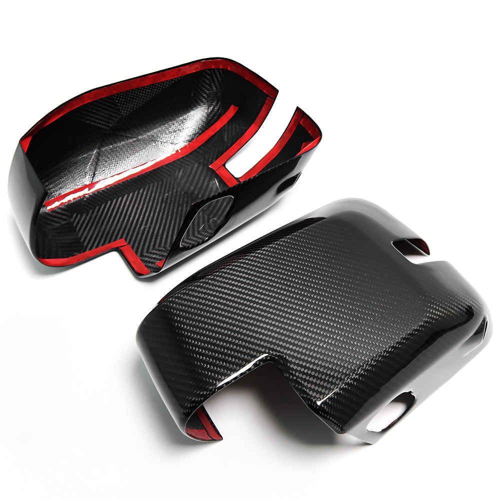 Real Carbon Fiber Rearview Mirror Cover Exterior Accessories For Ford Bronco Raptor Outer Banks Sport 2021+