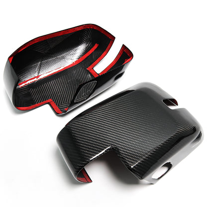 Real Carbon Fiber Rearview Mirror Cover Exterior Accessories For Ford Bronco Raptor Outer Banks Sport 2021+