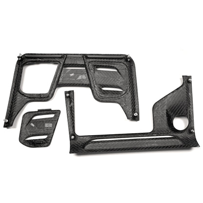 2PCS Engine Hood Cover Trim For Lotus Emira 3.5 MT V6 Coupe Sports 2022 2023 2024 2025, Pre Preg Dry Carbon Fiber