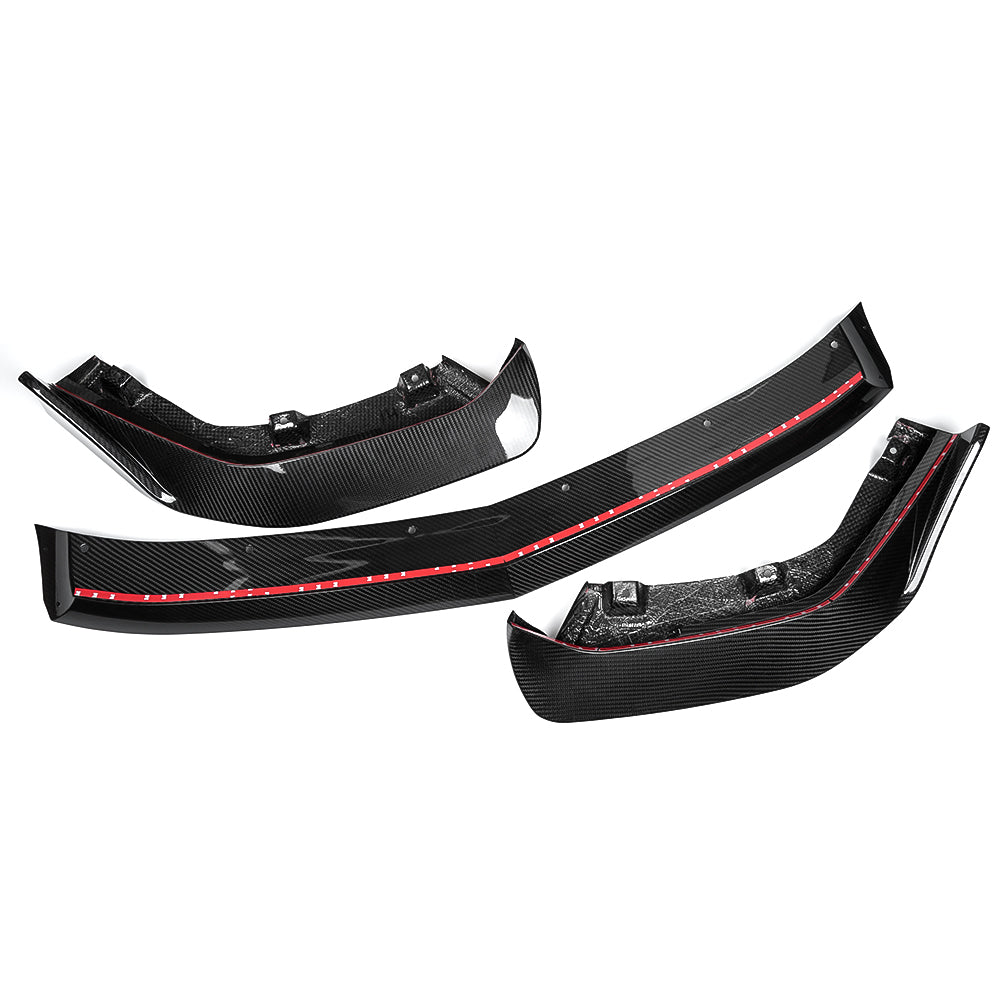 Real Carbon Fiber Front Bumper Lip Spoiler Splitter Extension For Acura Integra Type-S DE5 2022+