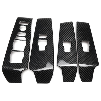 For Acura Integra Type S DE4 DE5 2022+ Window Lift Button Frame Cover LHD Real Carbon Fiber