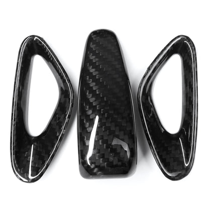 Dry Carbon Fiber 3PCS Gear Shift Knob Trim Covers For Lotus Emira AT I4 V6 Sports 2022 2023 2024 2025